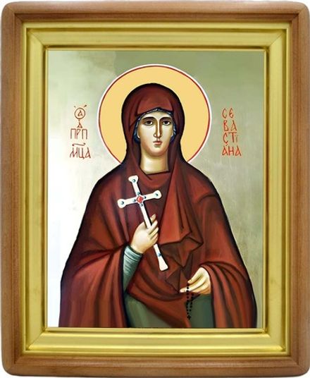 Севастиана Агеева-Зуева преподобномученица. Икона на холсте.