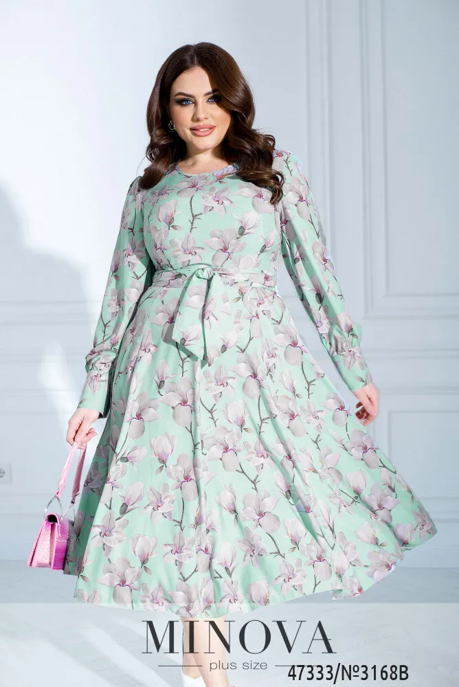 Платье 3168B-мятный Minova