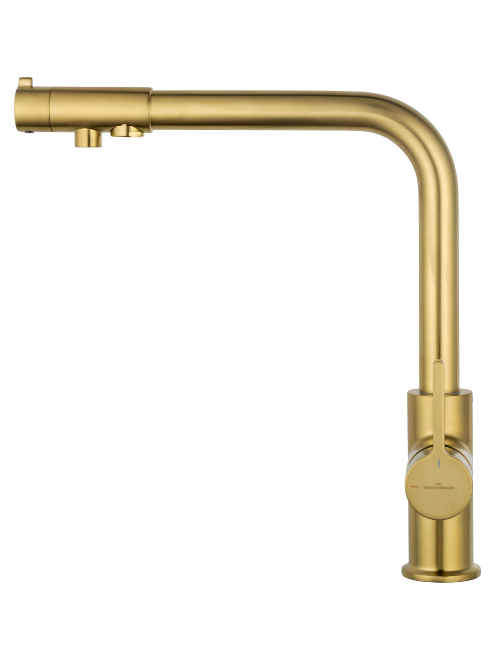 Смеситель для кухни c подключением фильтра WONZON & WOGHAND, Брашированное золото (WW-88458008-BG)