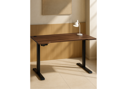 Компьютерный стол Woodville Маркос с механизмом подъема 120х75х75 черный, кантри орех