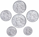 Набор из 6 монет. Бразилия. 1969-1978 гг. XF-UNC