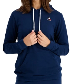 Женская теннисная куртка Le Coq Sportif ESS Hoody N°2 SS23 - victory blue