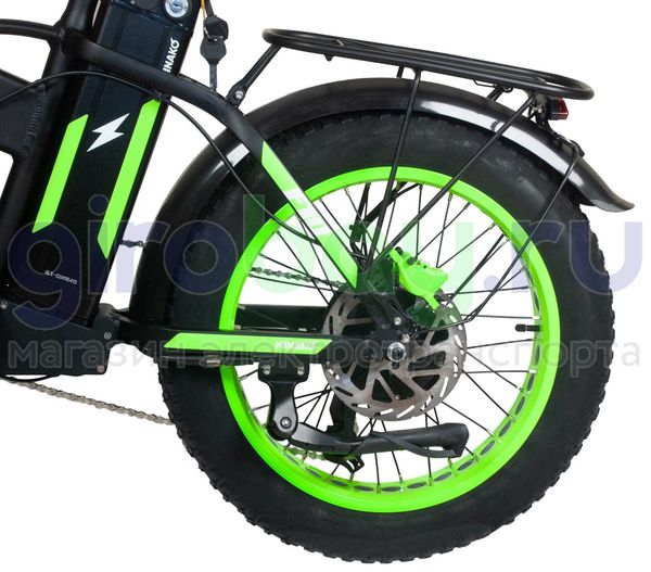 Электровелосипед Minako F10 Pro 2025 года (48V/20Ah) - Салатовый обод