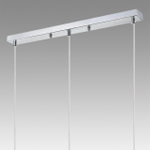 8102/3A COMFI LN25 326 хром/прозрачный металл/металл Подвес Е14 3*40W 220V ISHA