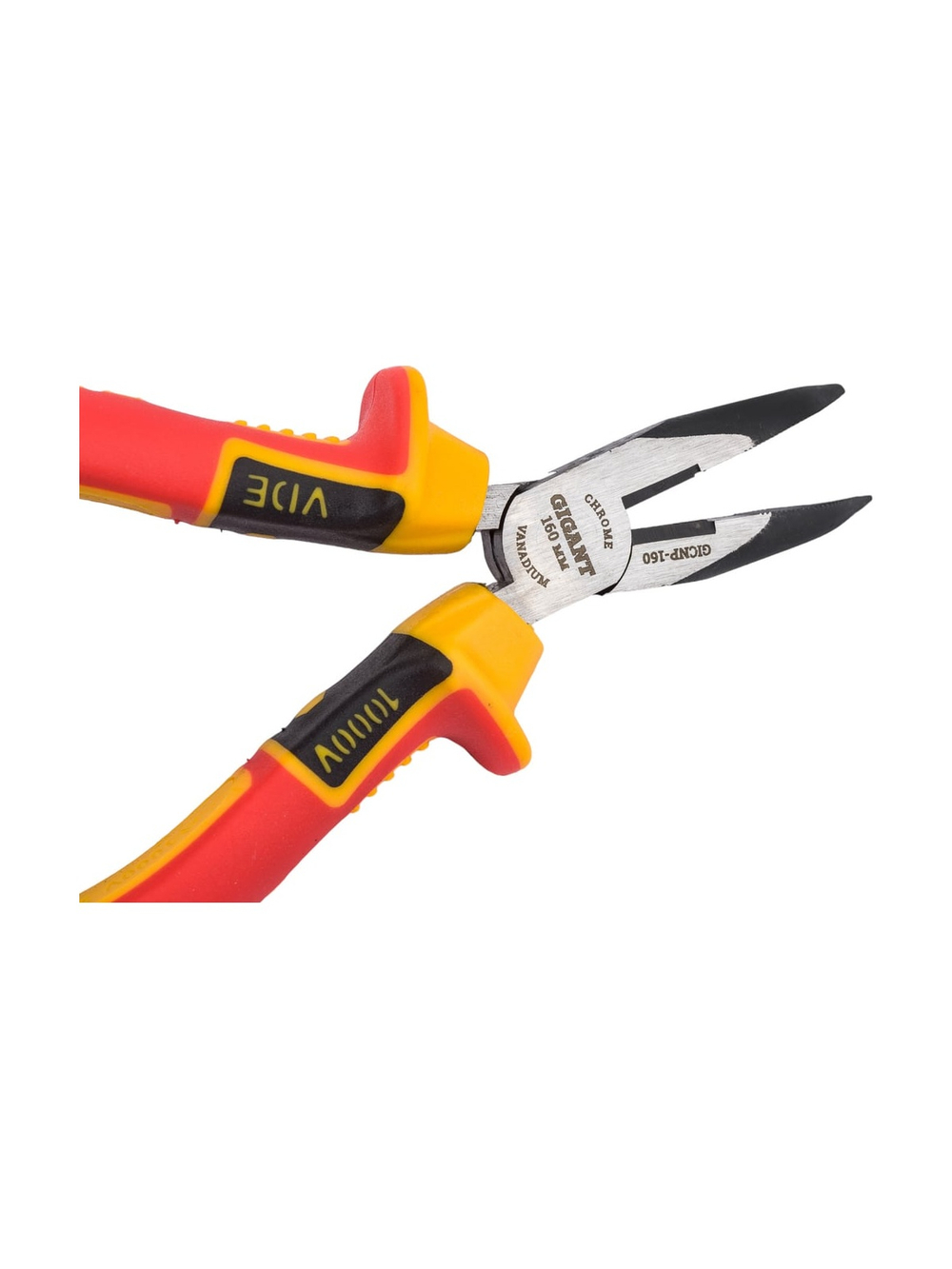 Изогнутые изолированные длинногубцы Gigant 160 мм GICNP-160