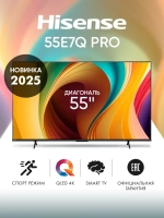 Телевизор смарт 55 дюймов 55E7Q PRO черный