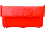 Ящик сплошной 300×185×100 мм, объем 5.55 л., арт.: 6002, красный, код: 10555