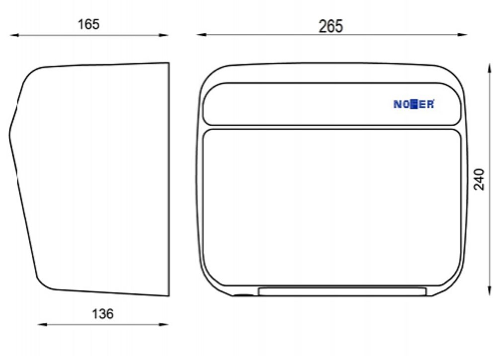 Сушилка сенсорная 1500 W нерж. сталь KAI 01251.S матовый