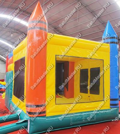 Надувной батут "Карандашики", 5*5*4,5 м