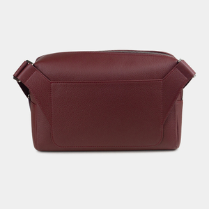 Сумка поясная Slash из кожи теленка, бордового цвета