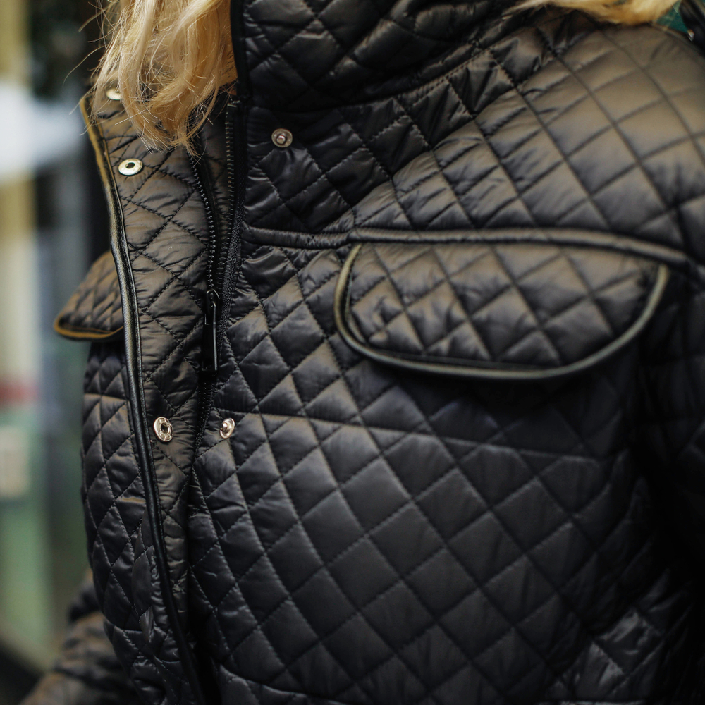 Куртка стеганная, черная.S, M, L ,XL.Пр-во Италия.