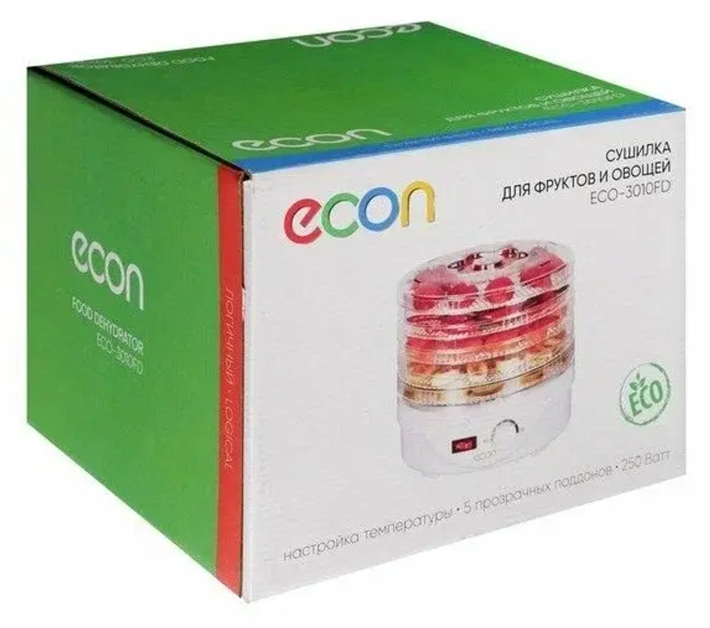 Электросушилка для овощей и фруктов econ ECO-3010FD (h)