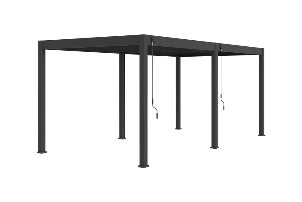 Пергола биоклиматическая Cronon Luna 6х3 м, антрацит