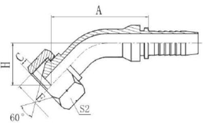 Фитинг DN 20 BSP (Г) 1 (45)  (накидная гайка)