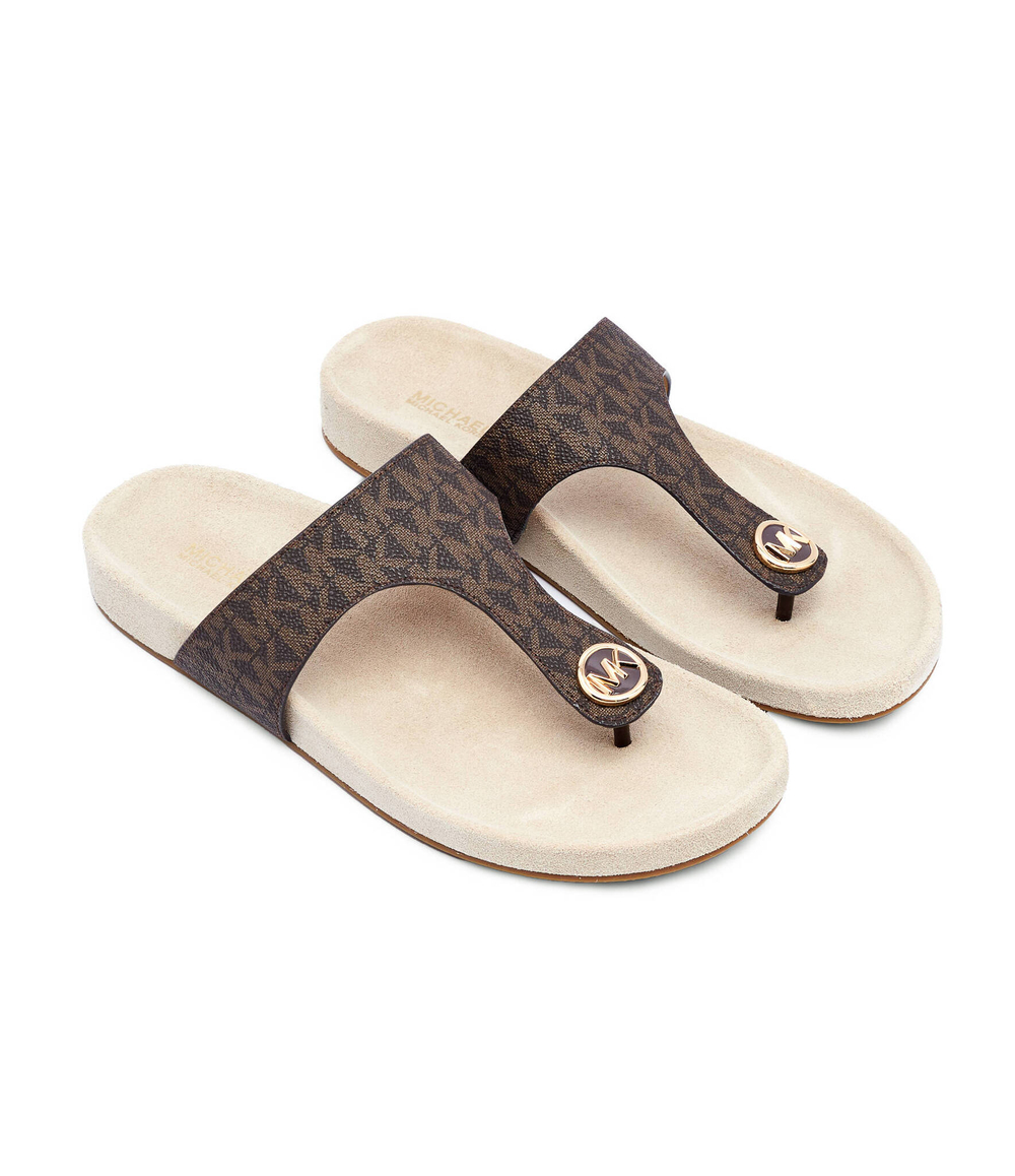 Кожаные вьетнамки LUCINDA Michael Kors - коричневый(40S4LCFS2B)