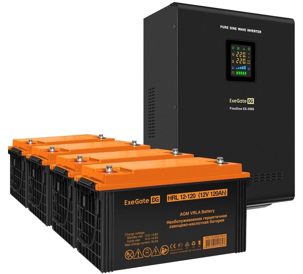 Комплект  Exegate FineSine SX-3000.LCD.AVR.2SH.T