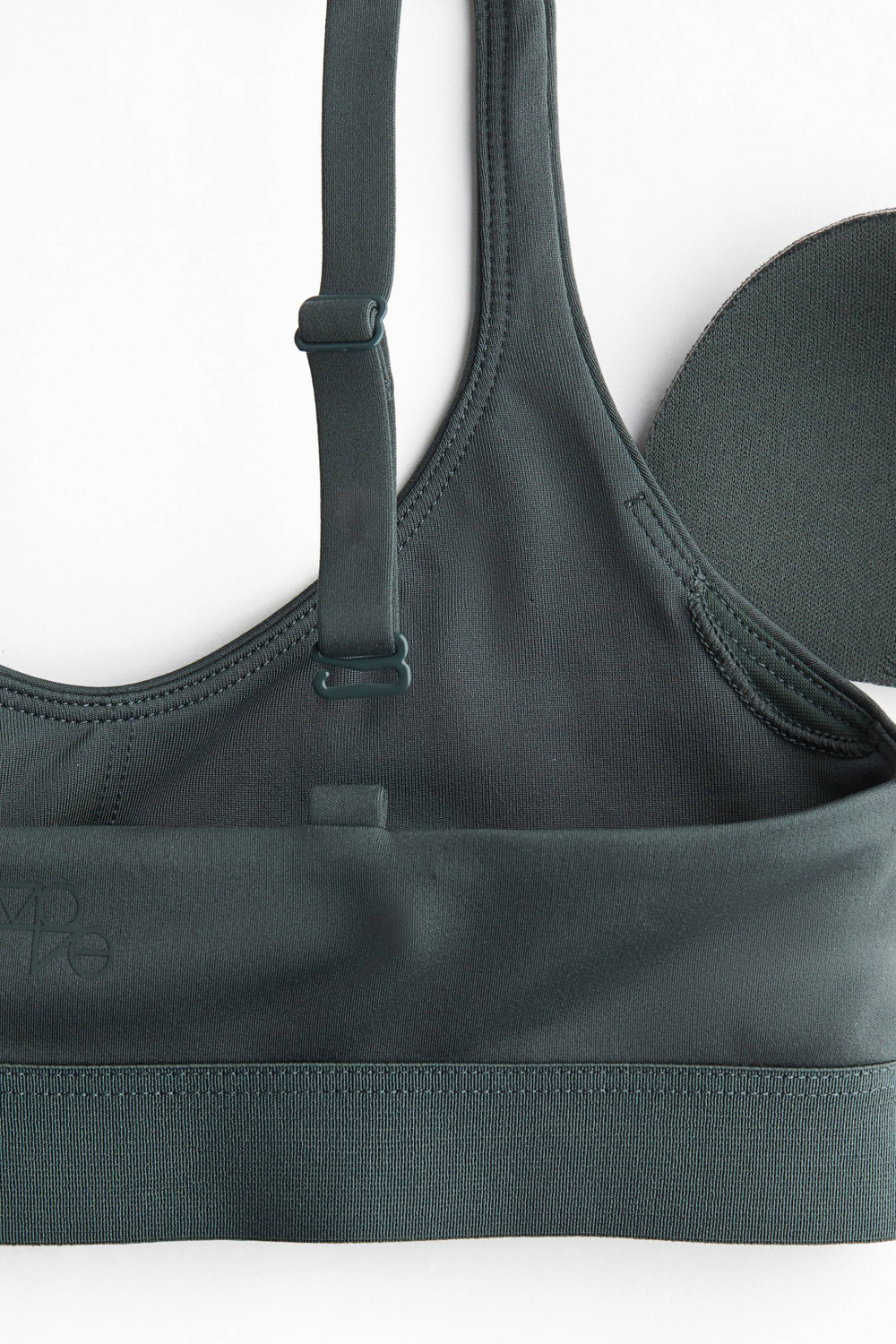 H&M Спортивный топ DryMove, темно-зеленый