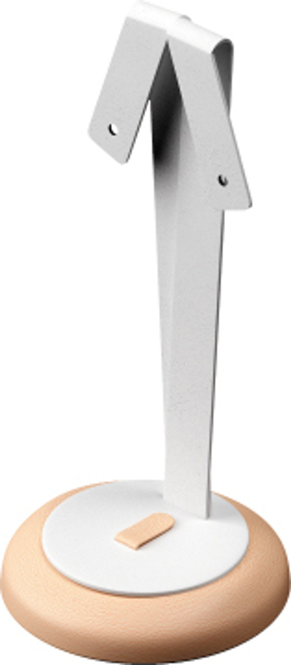 Подставка для гарнитура/ушки/2 отверстия/язычок/накладка/круглое основание/Н-140 мм.