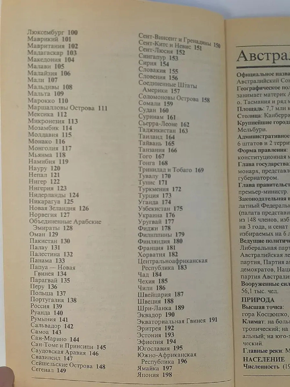 Страны мира. Факты и цифры