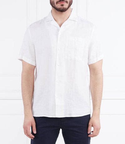 Льняная рубашка Ellino 10248298 01 HUGO - белый(50490761)