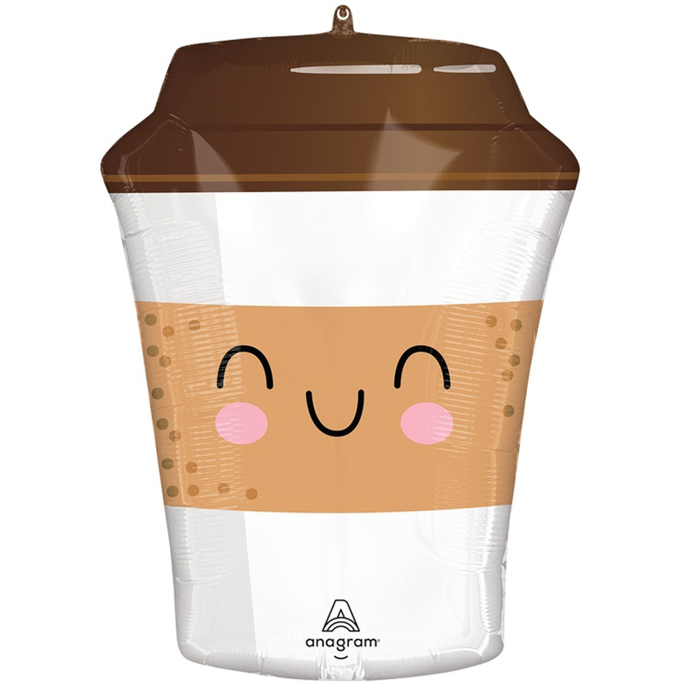 Шар Фольгированный Кофе в стакане (Ассорти)