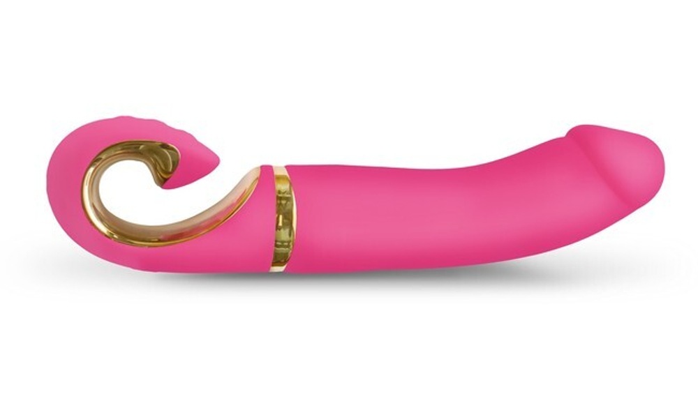 Эргономичный вибратор от Gvibe Gjay (6 режимов) (Цвет: розовый с золотистым)