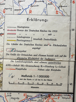 Генеральные карты Флемминга, № 10 N: Германия (Deutschland). Берлин, Германия. Georg Westermann.1935
