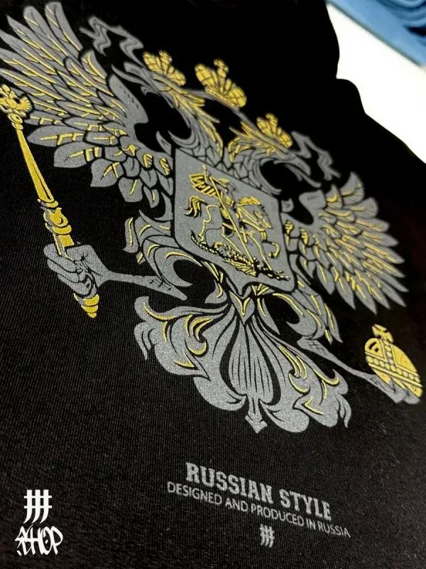 Худи оверсайз с принтом Герб