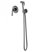 Смеситель с гигиеническим душем встраиваемый WONZON & WOGHAND STEAM, Темный графит (WW-88849008-BGM)