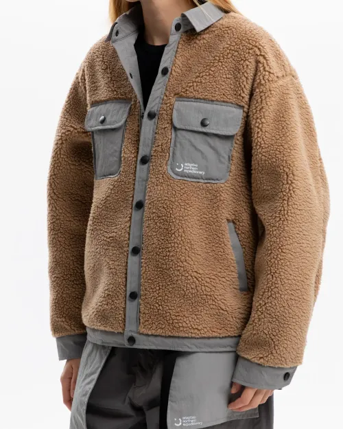 Куртка Outerkit из искусственного меха Nomad Fleece V2 бежевая