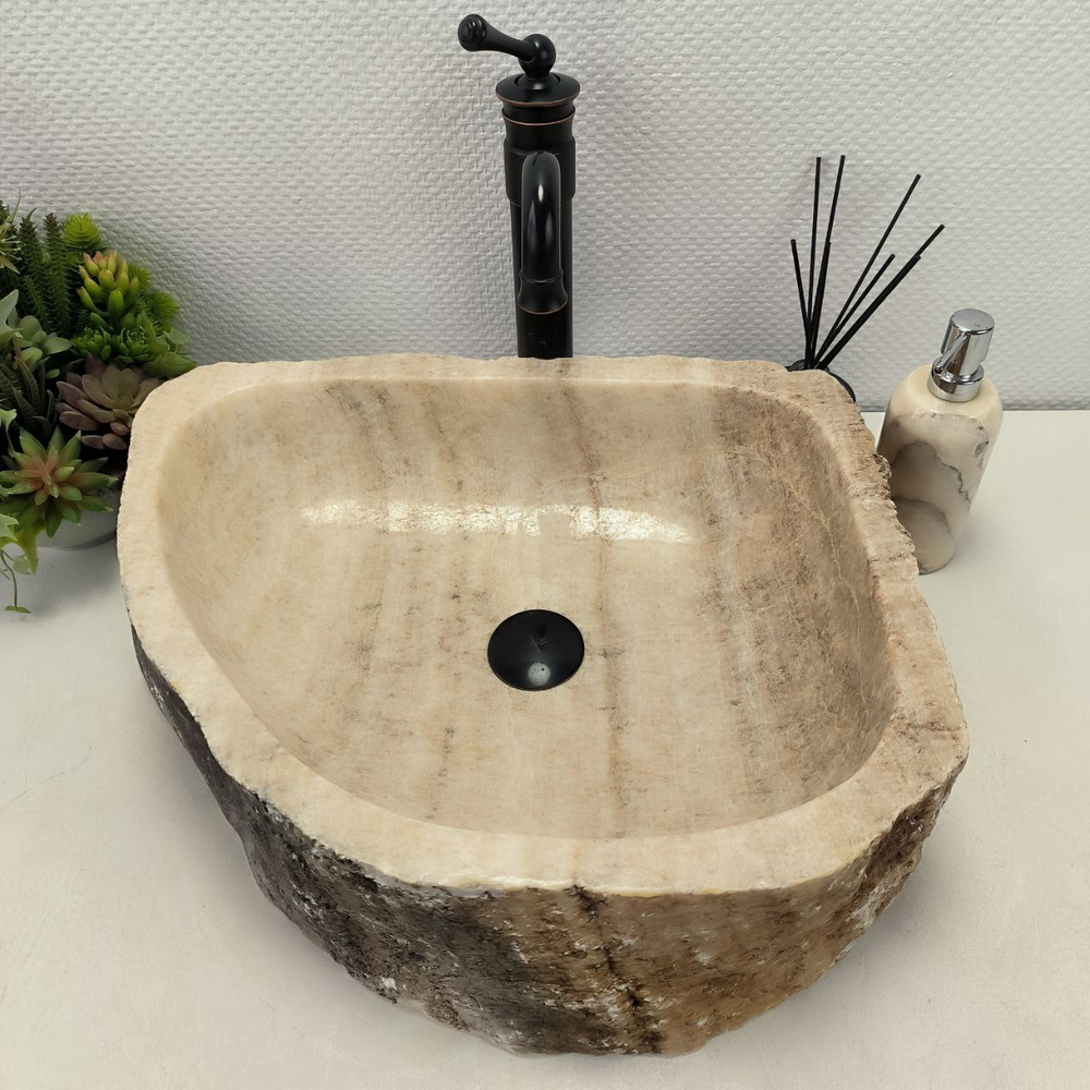 Купить Раковина из оникса Erozy BL EO-02290 51x42x14 см