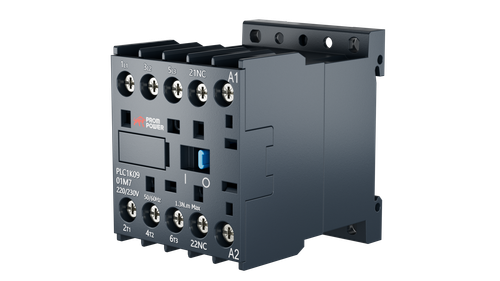 Миниконтактор Prompower PLC1K0901M7 серии Pulse, ток 9А, 3 полюса, доп контакт 1НЗ, катушка 230AC