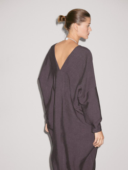 Massimo Dutti Длинное платье-туника, фиолетовый