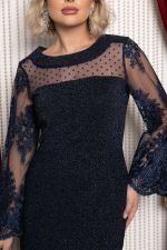 Платье вечернее Романтичный образ (темно-синее) П14970-18М LT Collection