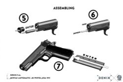 Denix Пистолет автоматический наградной М1911А1, США Кольт, 1911 г.