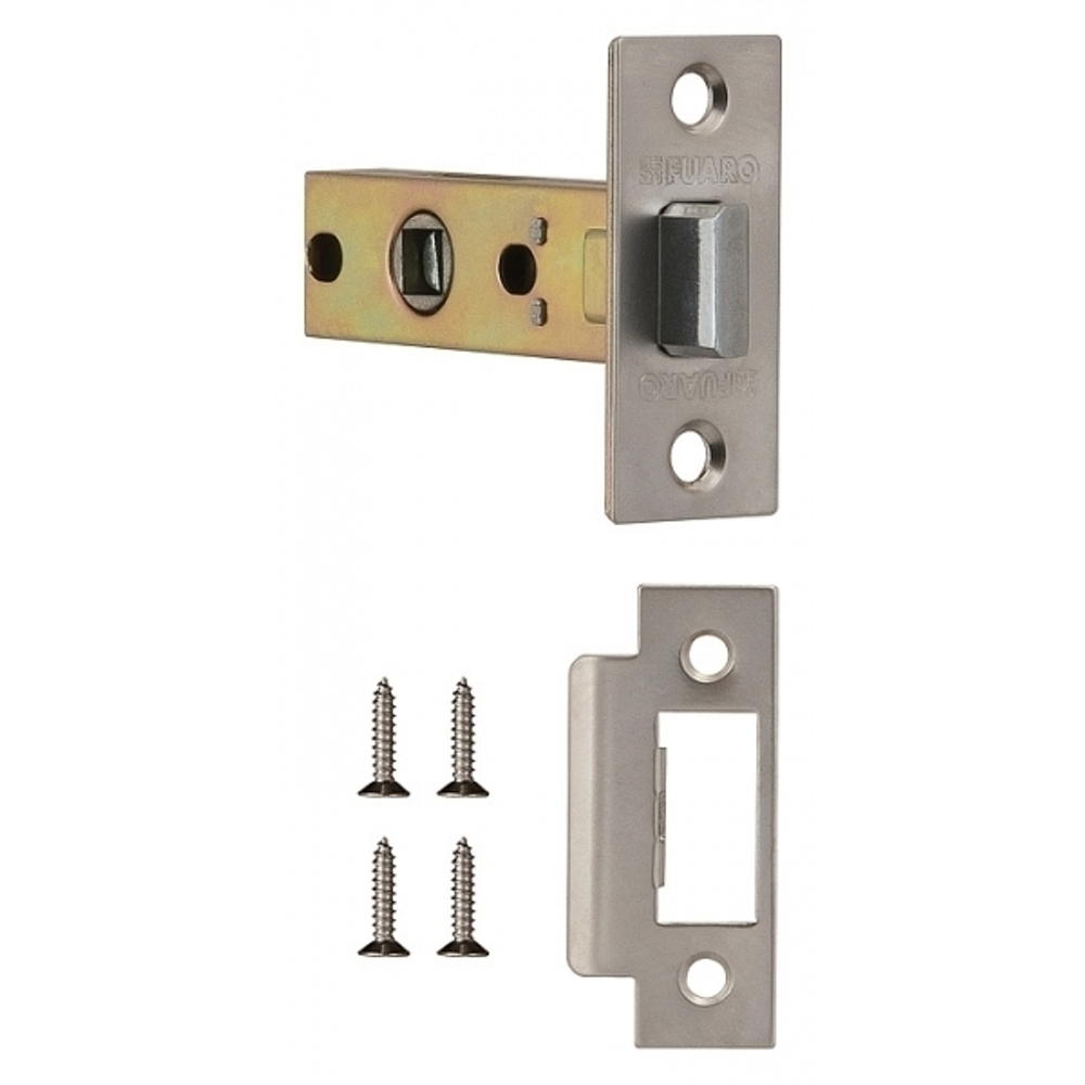 Защелка врезная металл Фуаро F12-45-25 SN, цвет никель матовый (гарантия - 12 месяцев)