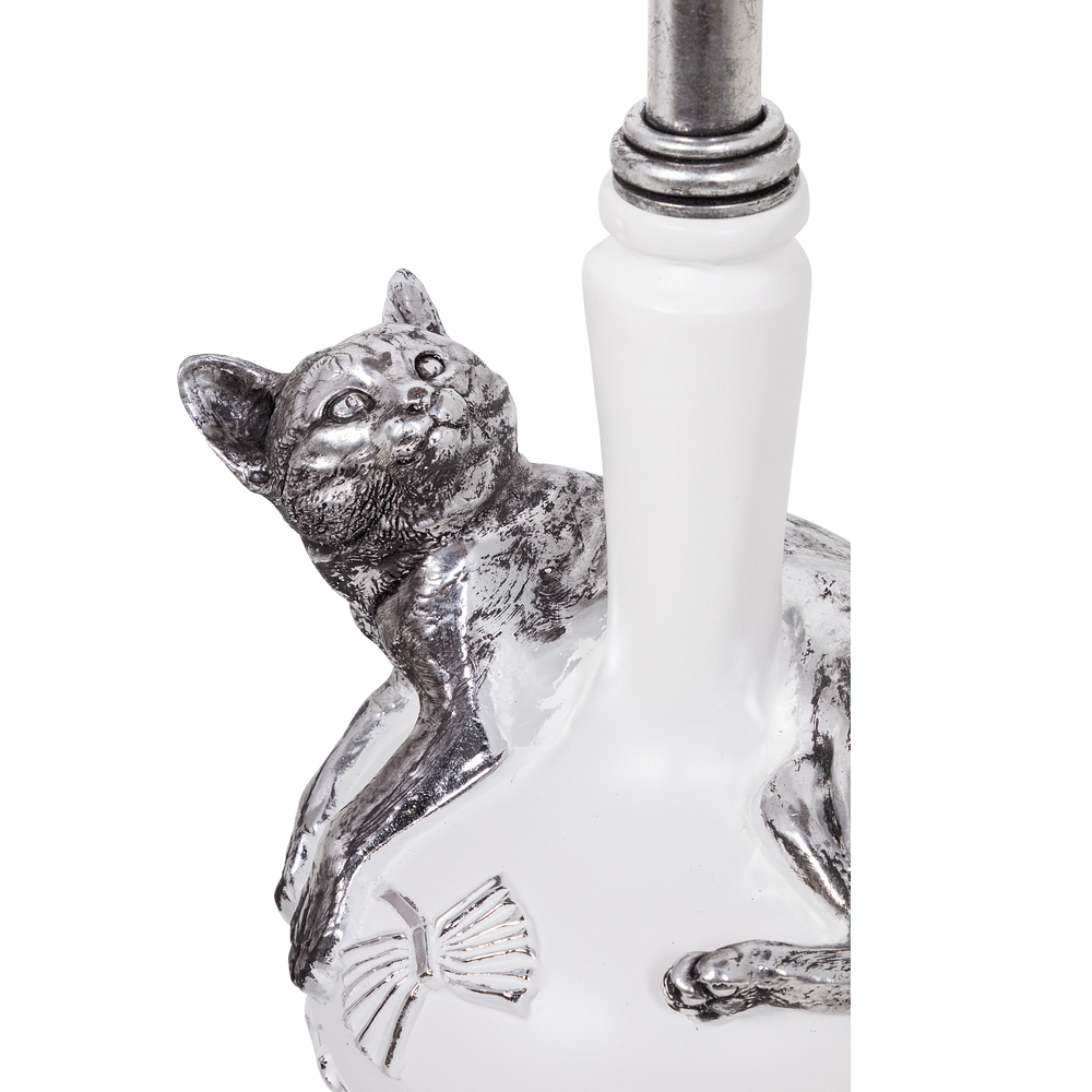 Столик декоративный Кошка Агнесса Античное серебро