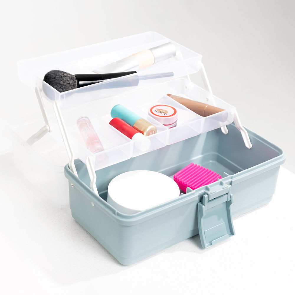 Ящик для инструмента IRIS KIT BOX 27 серо-фиолетовый