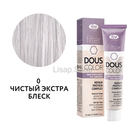 Полуперманентный безаммиачный крем-краситель тон-в-тон "Filter Dous Сolor" (60мл)