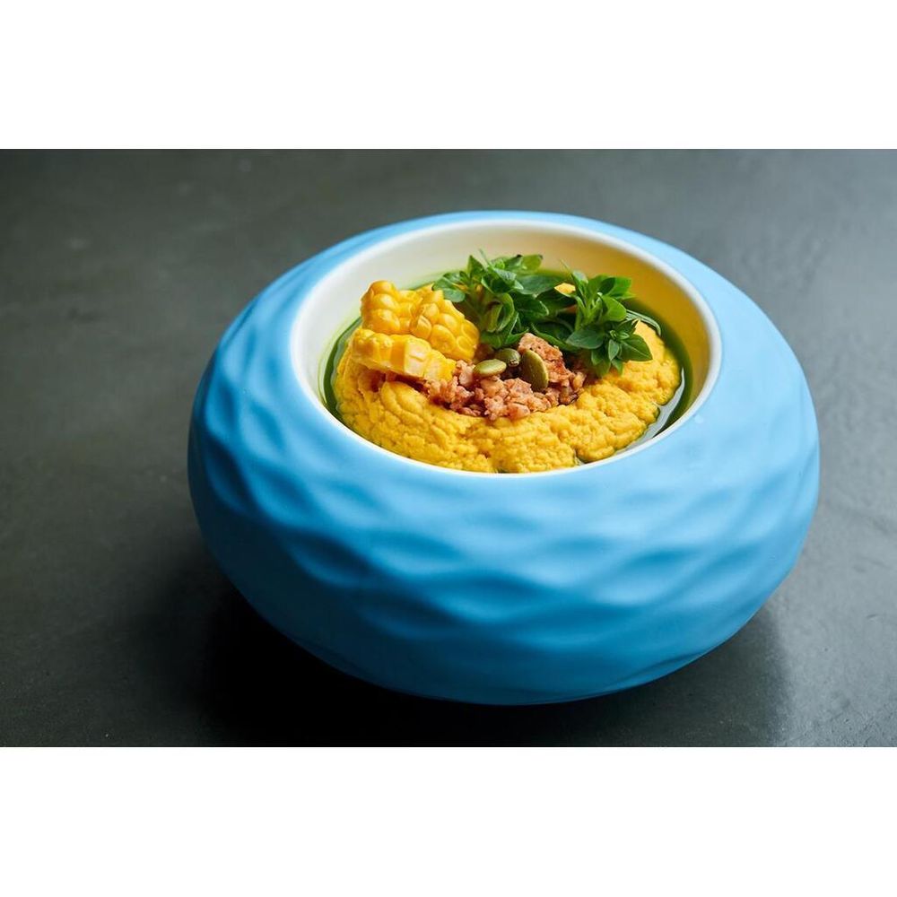 Блюдо для подачи 17,5 см 200 мл бело-голубое "Shine" P.L. Proff Cuisine [1]