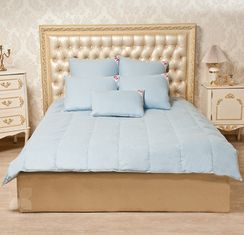 Одеяло Камелия. Пух 1 категории. Легкое. цвет голубой