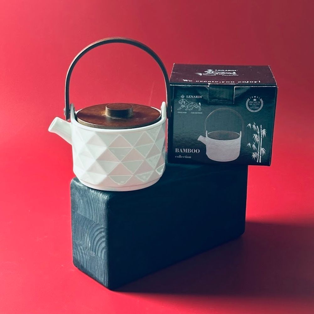 Lenardi 235-058 Чайник заварочный 420мл TROPICAL в под.уп.(х36)Фарфор