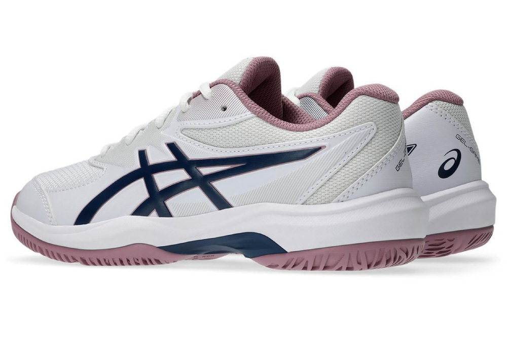 Детские теннисные кроссовки Asics Gel-Game GS - white/independence blue
