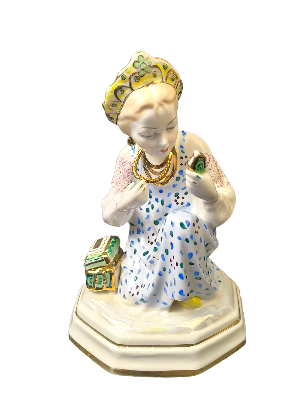 Фарфоровая статуэтка "Малахитовая шкатулка" ЛЗФИ