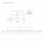 Доводчик №3S Slider (от 40 до 70 кг) белый морозостойкий со скользящей тягой НОРА-М