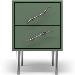 Тумба Арт Колор matte Стайл Сильвер Зеленый нефрит матовый