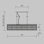 Подвесная люстра Maytoni DUNE DIA005PL-06CH