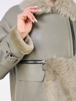 Дубленка зимняя натуральная короткая