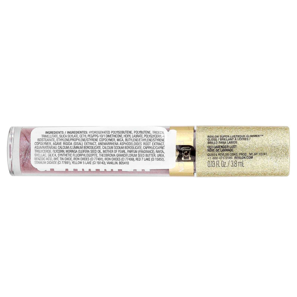 Revlon, Super Lustrous Glumber™, блеск для губ, оттенок 003 лаванда, 3,8 мл (0,13 жидк. унции)