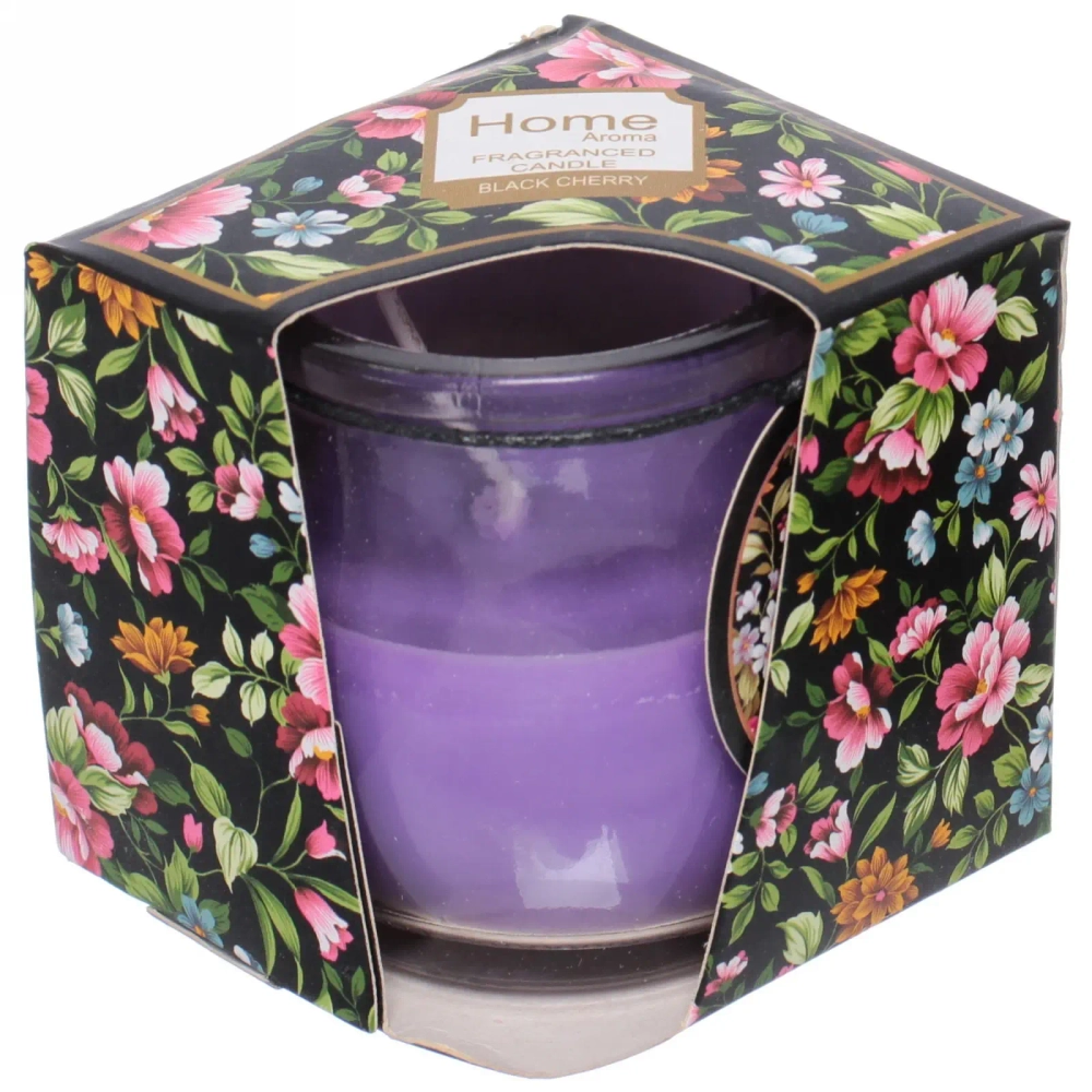 Свеча «Russian Style» 5*5,5см в подсвечнике с крышкой, в коробке, микс 6 цветов HK1004-6